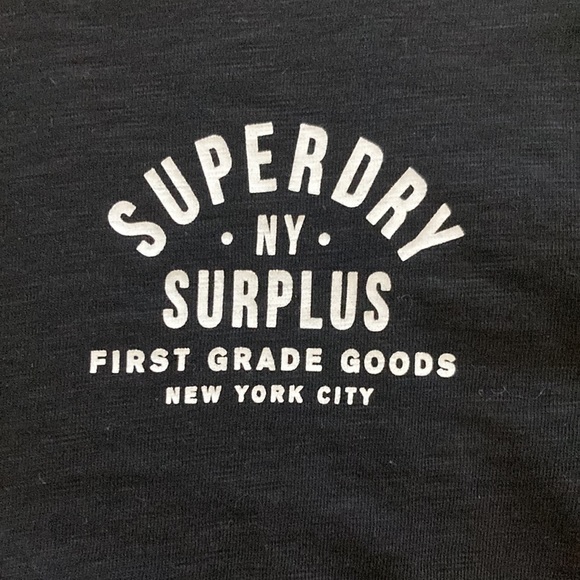 Mens Super dry NY Surplus Goods Long Sleeve Shirt Size Small - Picture 2 of 4
